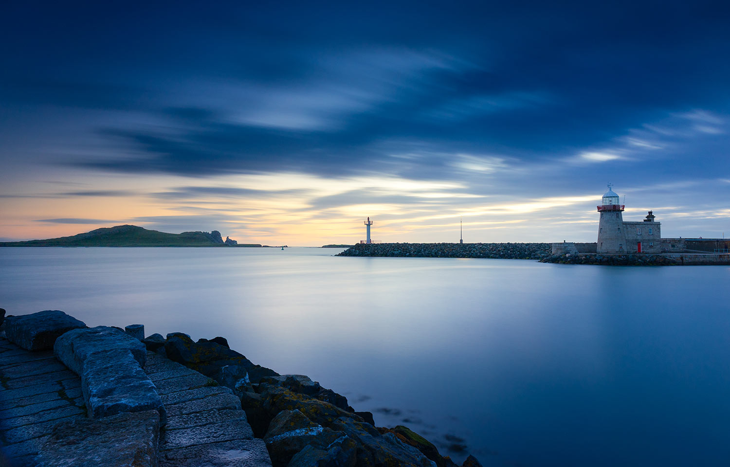 Howth Harbour Sunrise, Long Exposure